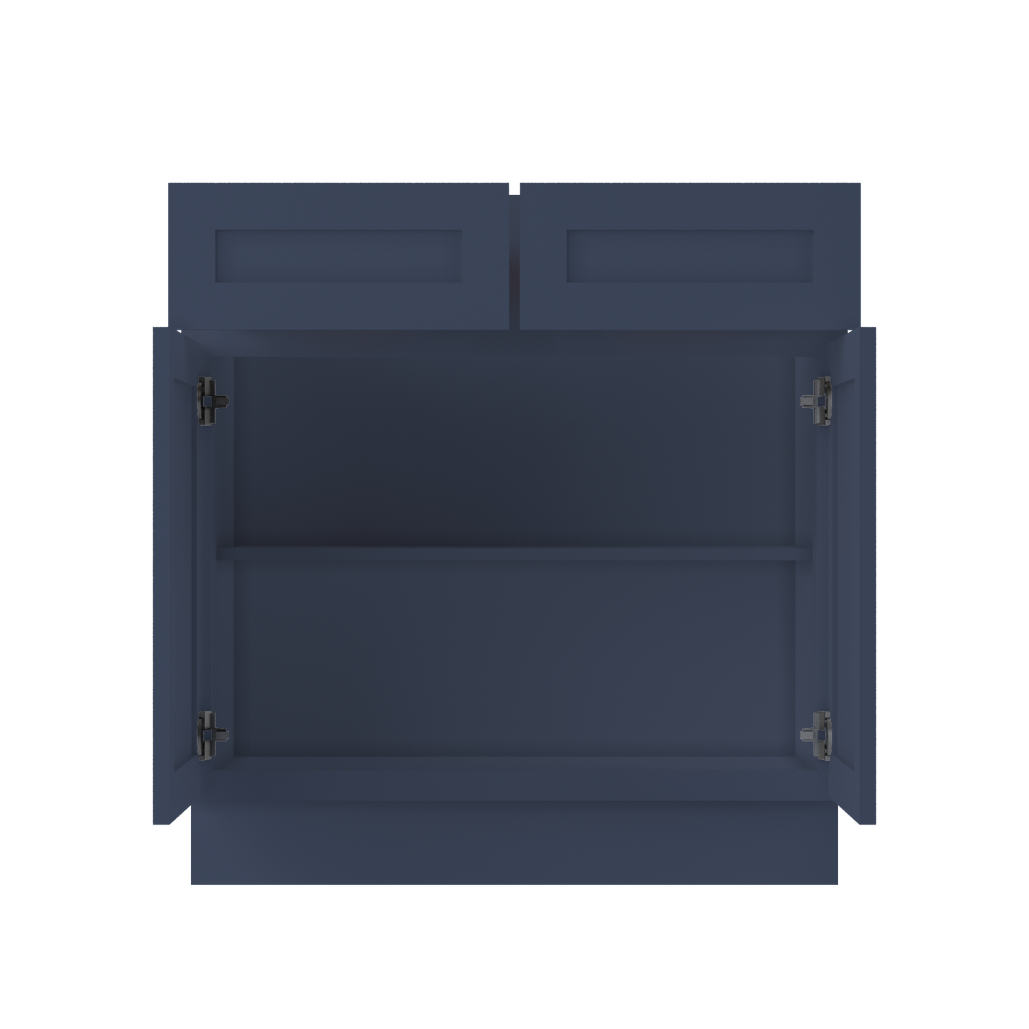 Base Kitchen Cabinet B33 Danbury Blue LessCare 33 in. width 34.5 in. height 24 in. depth