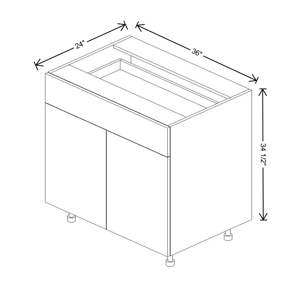 Fabuwood Illume Catalina Como Ash 2 36"W Double Door