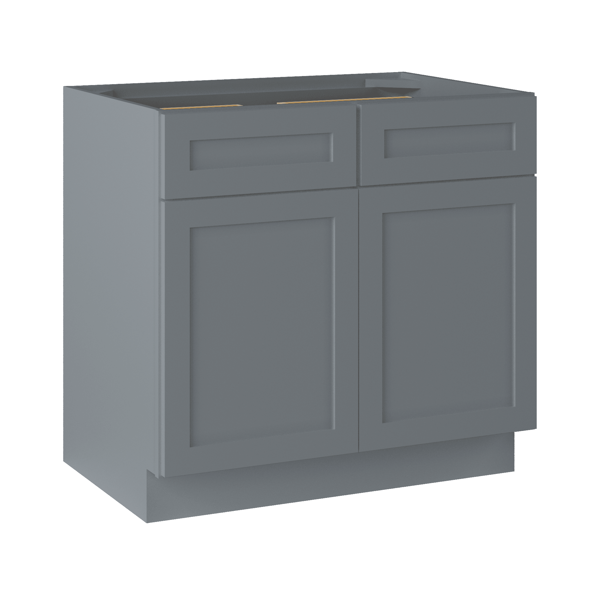 Base Kitchen Cabinet B36 Colonial Gray LessCare 36 in. width 34.5 in. height 24 in. depth