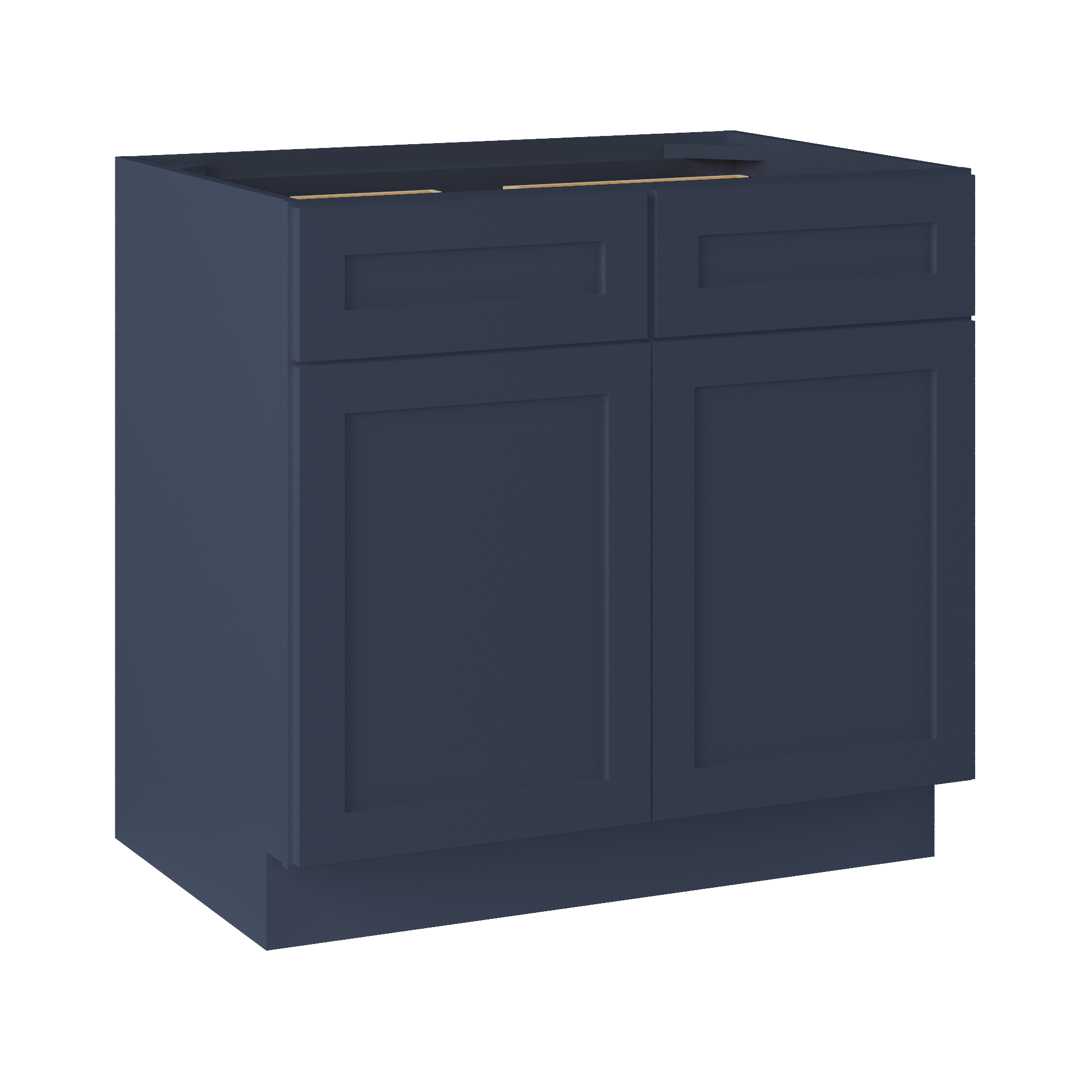 Base Kitchen Cabinet B36 Danbury Blue LessCare 36 in. width 34.5 in. height 24 in. depth