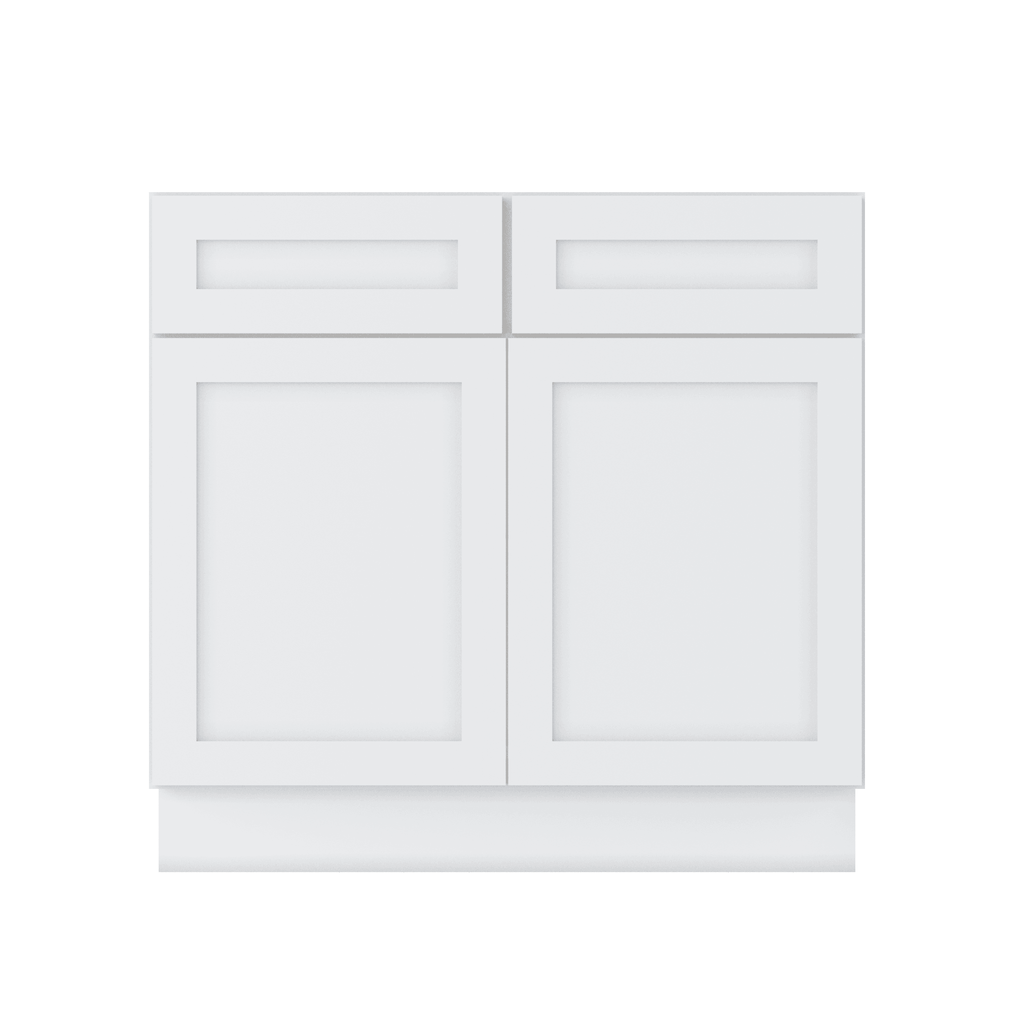 Base Kitchen Cabinet B36 Alpina White LessCare 36 in. width 34.5 in. height 24 in. depth