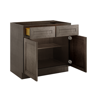Base Kitchen Cabinet B36 Milan Slate 36 in. width 34.5 in. height 24 in. depth