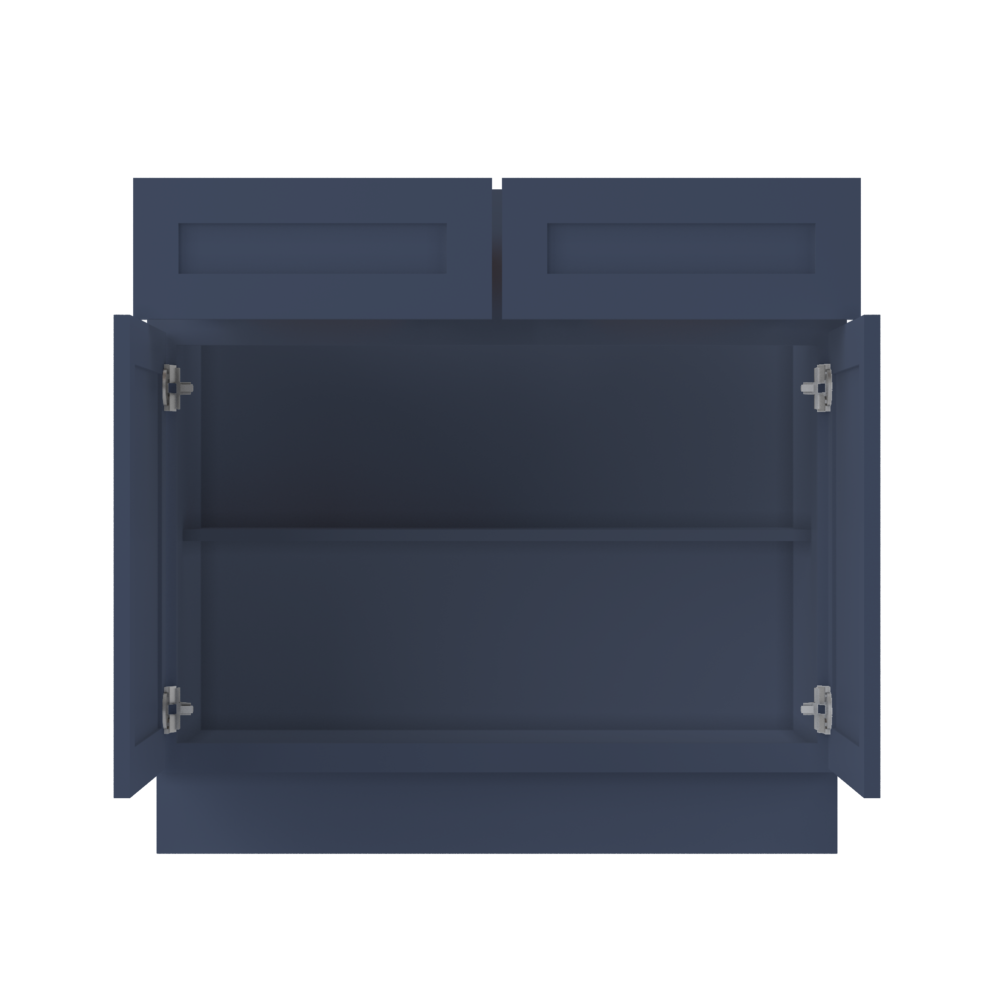 Base Kitchen Cabinet B36 Danbury Blue LessCare 36 in. width 34.5 in. height 24 in. depth