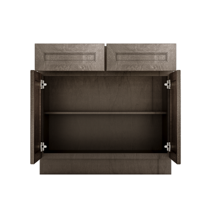 Base Kitchen Cabinet B36 Milan Slate 36 in. width 34.5 in. height 24 in. depth