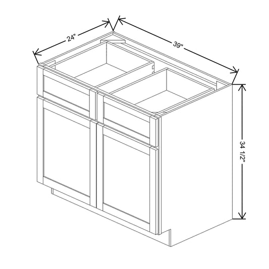 Wolf Classic Grove White Paint 39"W Base Cabinet