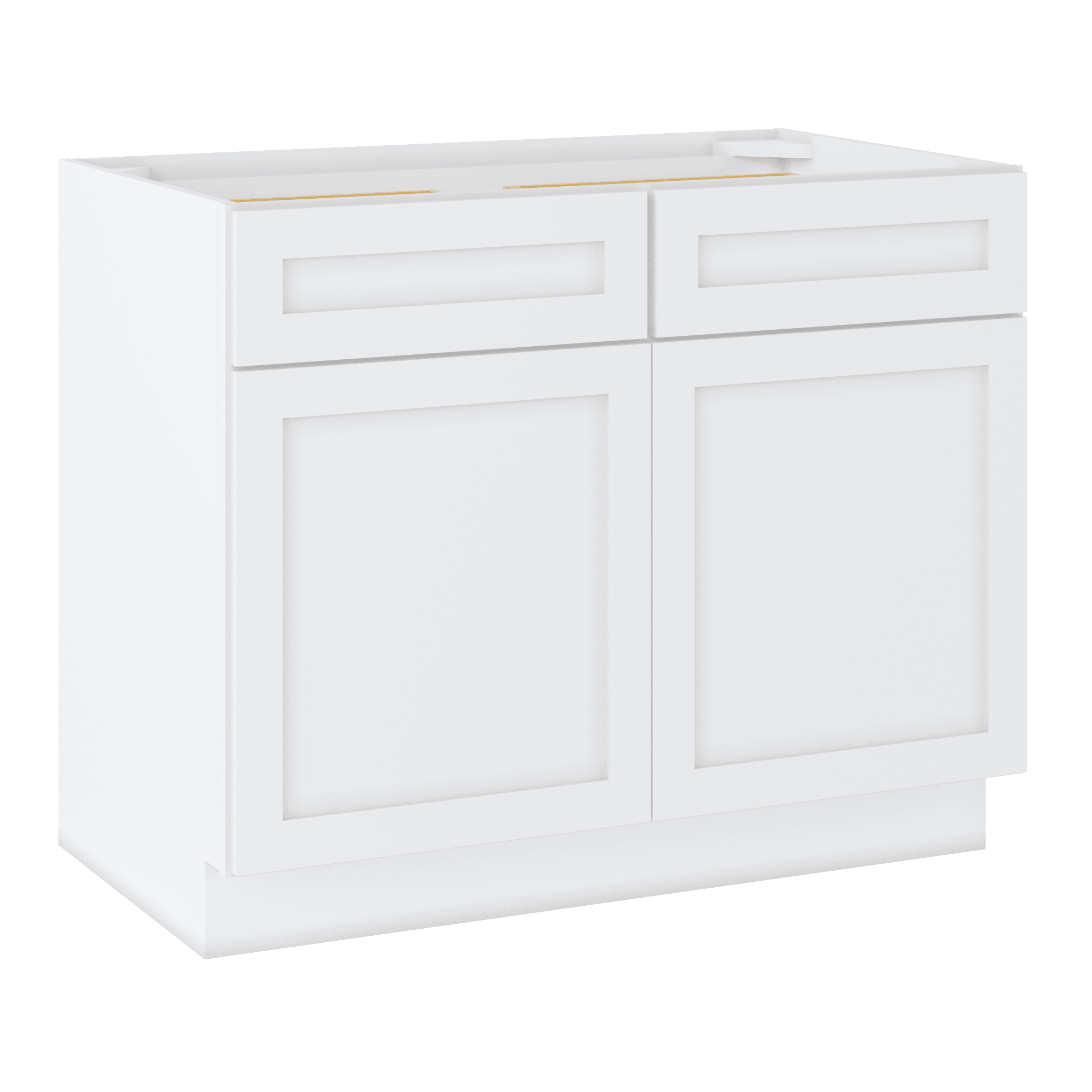 Base Kitchen Cabinet B42 Alpina White LessCare 42 in. width 34.5 in. height 24 in. depth