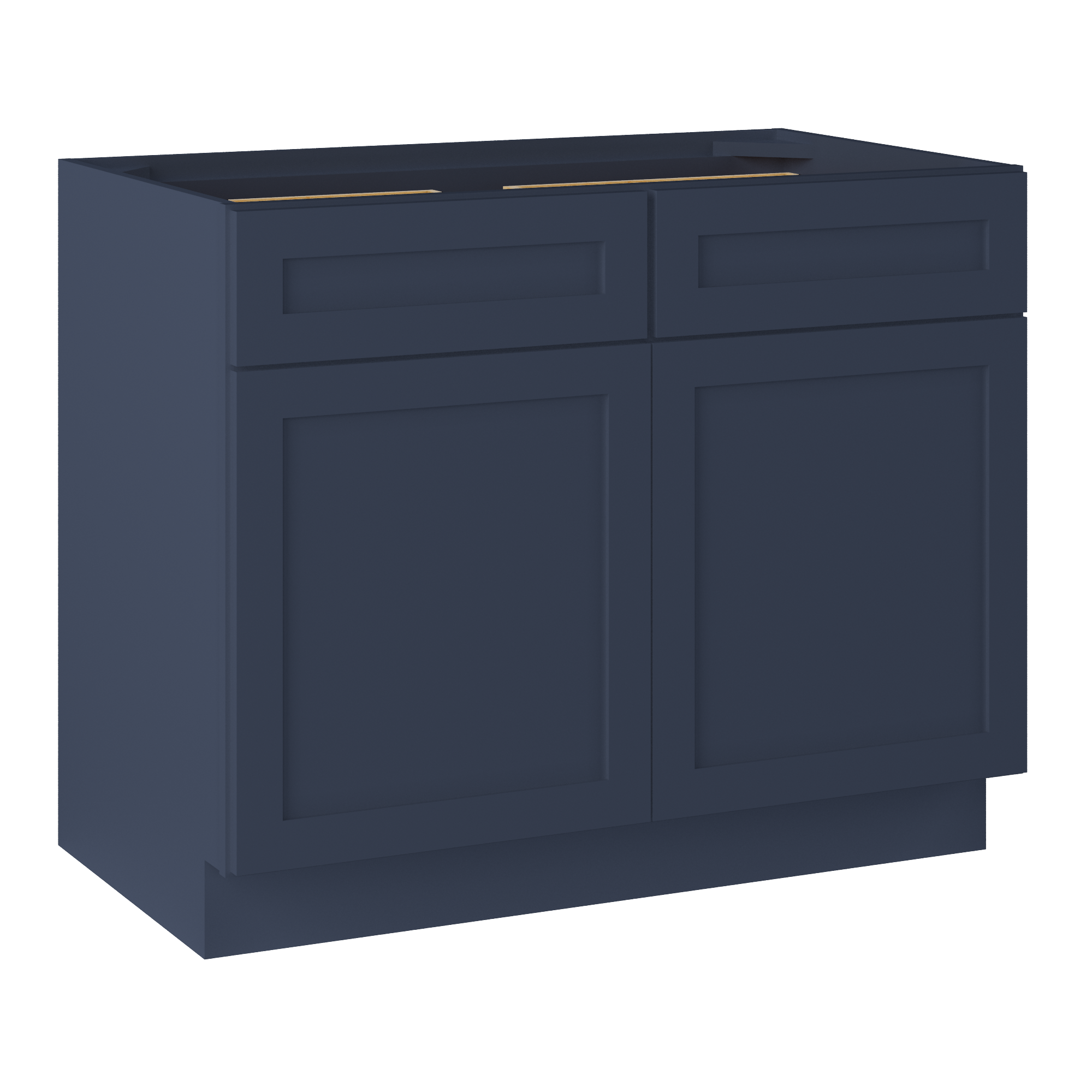 Base Kitchen Cabinet B42 Danbury Blue LessCare 42 in. width 34.5 in. height 24 in. depth