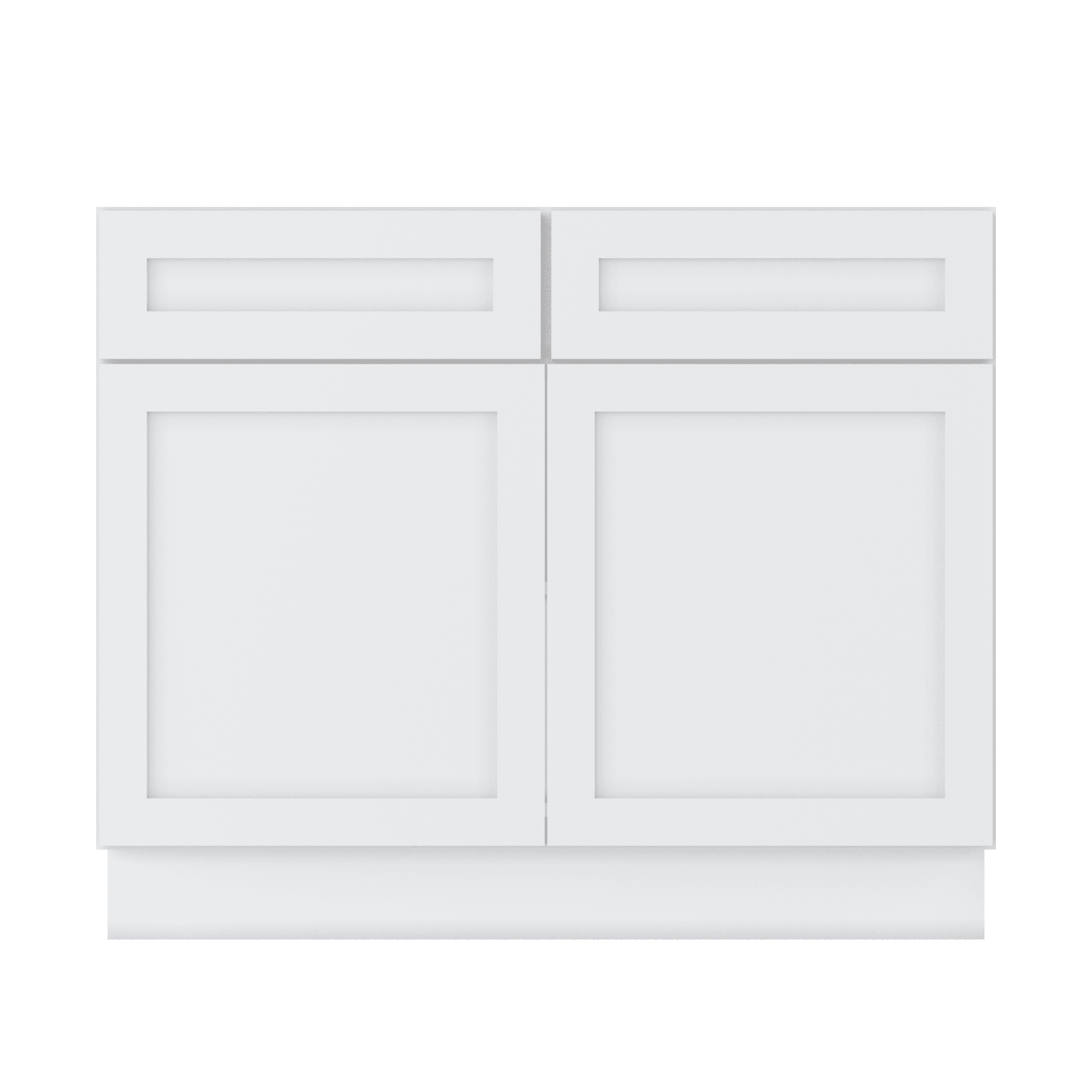 Base Kitchen Cabinet B42 Alpina White LessCare 42 in. width 34.5 in. height 24 in. depth