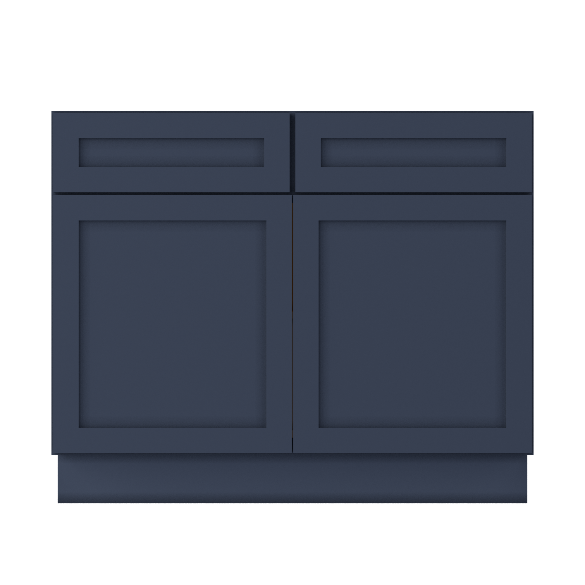 Base Kitchen Cabinet B42 Danbury Blue LessCare 42 in. width 34.5 in. height 24 in. depth