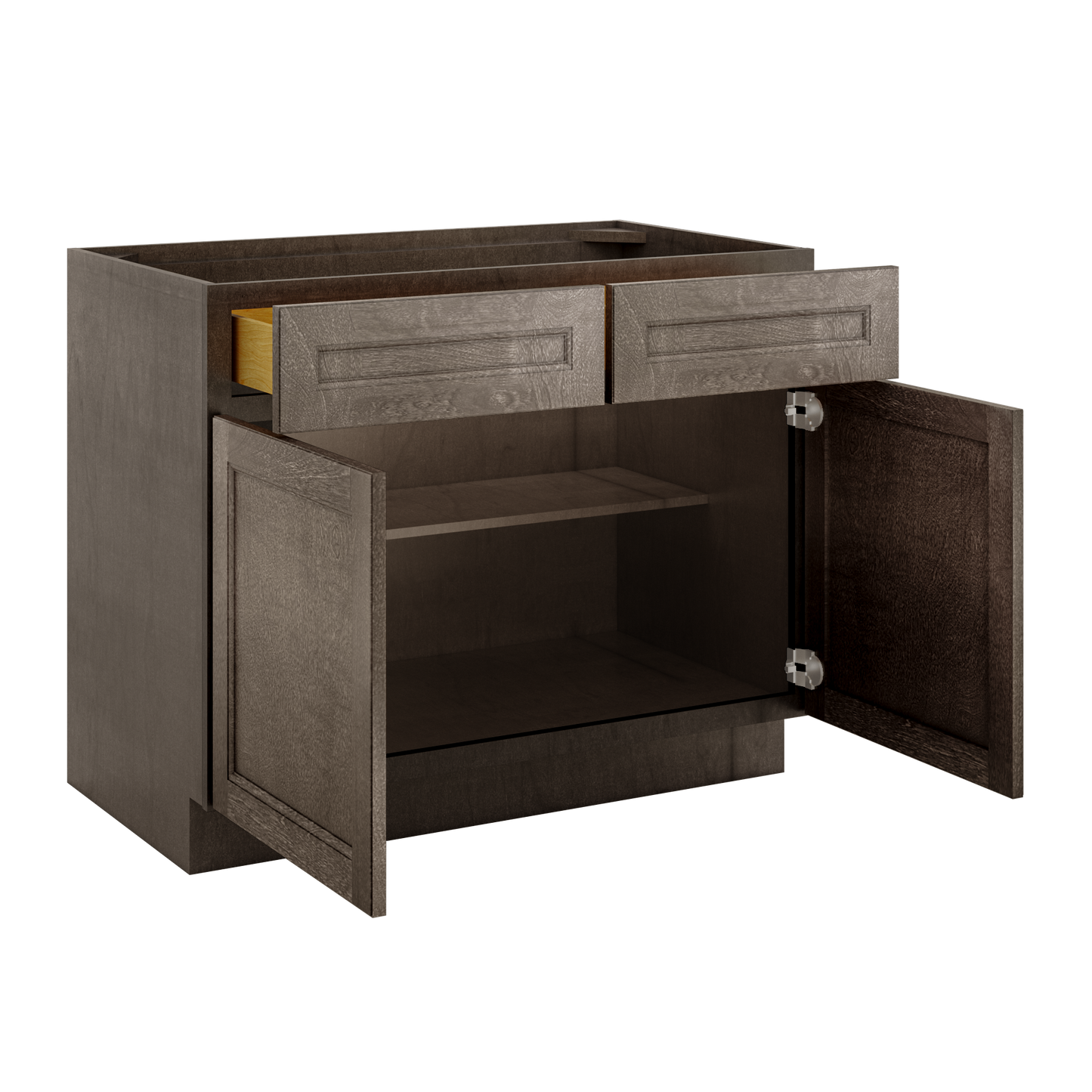 Base Kitchen Cabinet B42 Milan Slate 42 in. width 34.5 in. height 24 in. depth