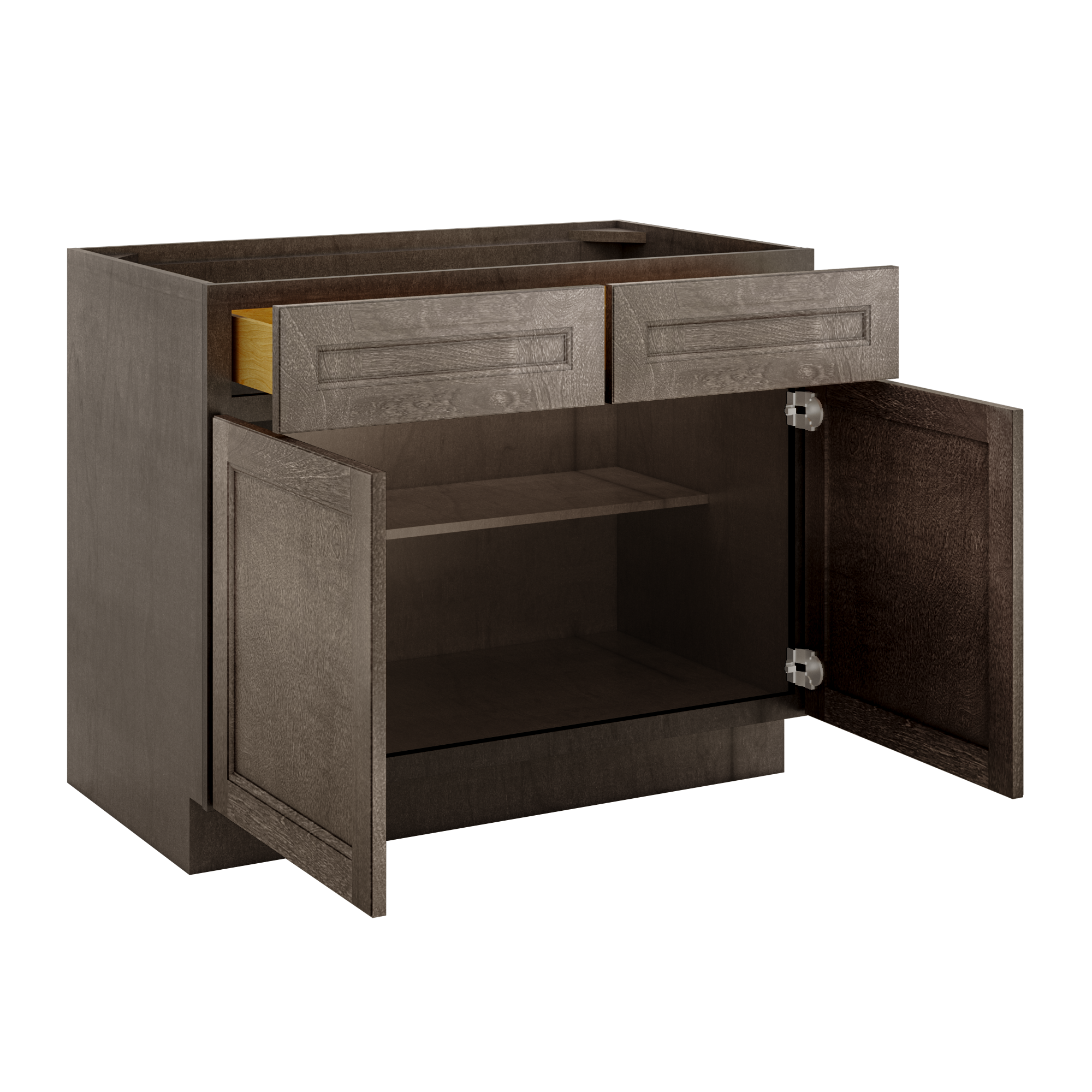 Base Kitchen Cabinet B42 Milan Slate 42 in. width 34.5 in. height 24 in. depth