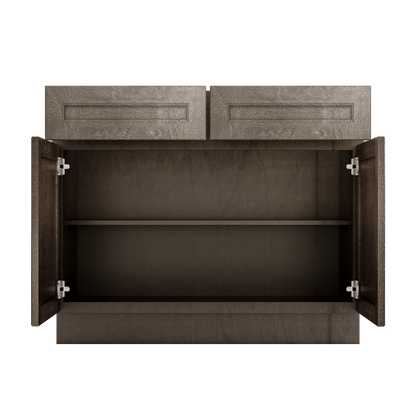 Base Kitchen Cabinet B42 Milan Slate 42 in. width 34.5 in. height 24 in. depth