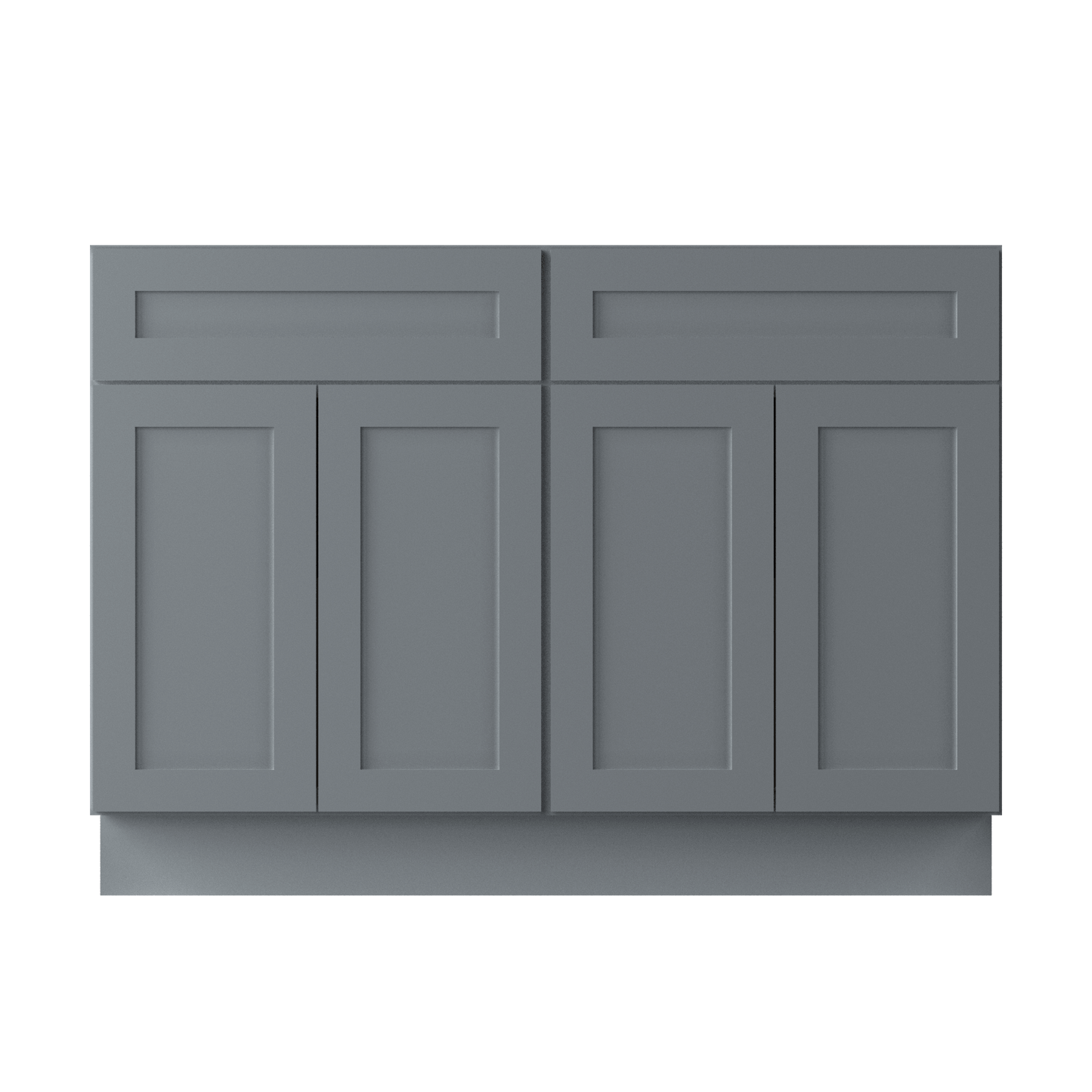 Base Kitchen Cabinet B48 Colonial Gray LessCare 48 in. width 34.5 in. height 24 in. depth