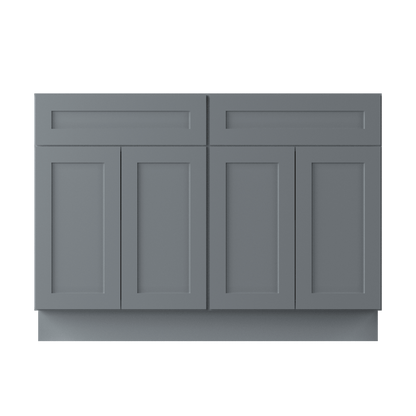 Base Kitchen Cabinet B48 Colonial Gray LessCare 48 in. width 34.5 in. height 24 in. depth