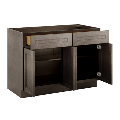 Base Kitchen Cabinet B48 Milan Slate 48 in. width 34.5 in. height 24 in. depth