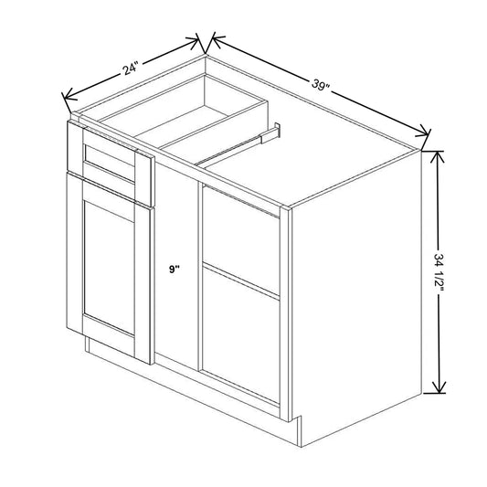 J&K Greige K3 Base Blind Corner - 39"W