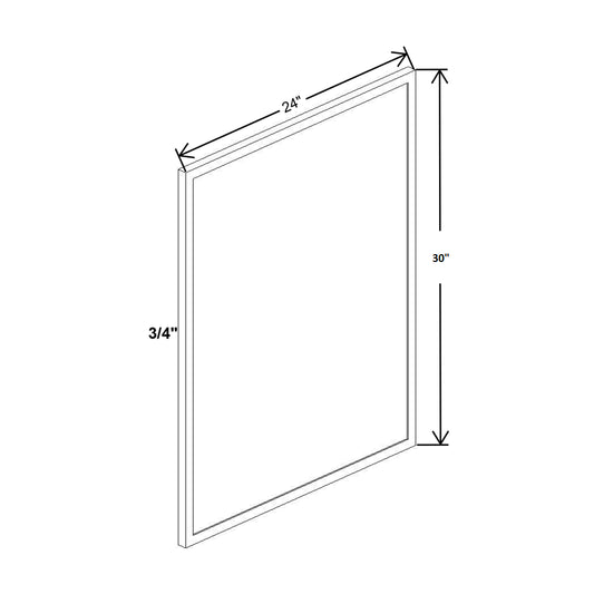 Cubitac Basic Oxford Latte 23 1/2" W X 29 1/2" H Base Decorative End