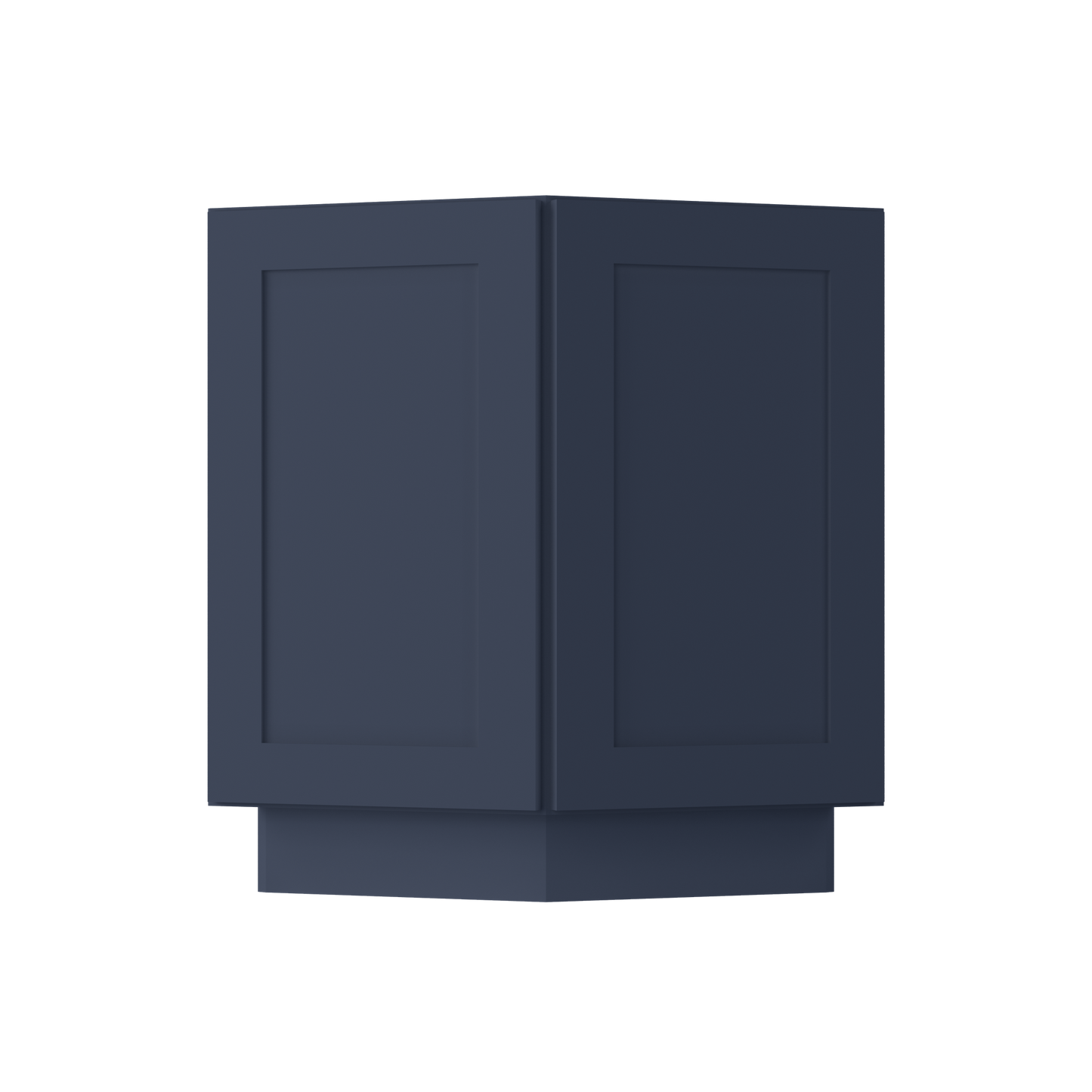 Base End Kitchen Cabinet BECF24 Danbury Blue LessCare 24 in. width 34.5 in. height 24 in. depth