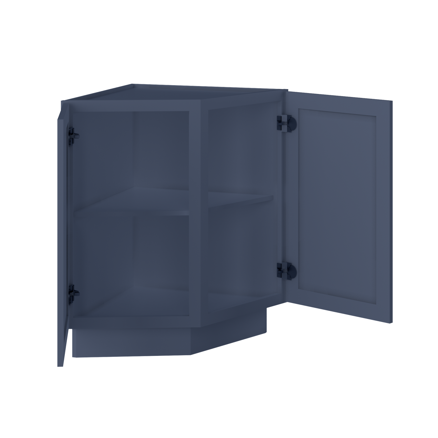 Base End Kitchen Cabinet BECF24 Danbury Blue LessCare 24 in. width 34.5 in. height 24 in. depth