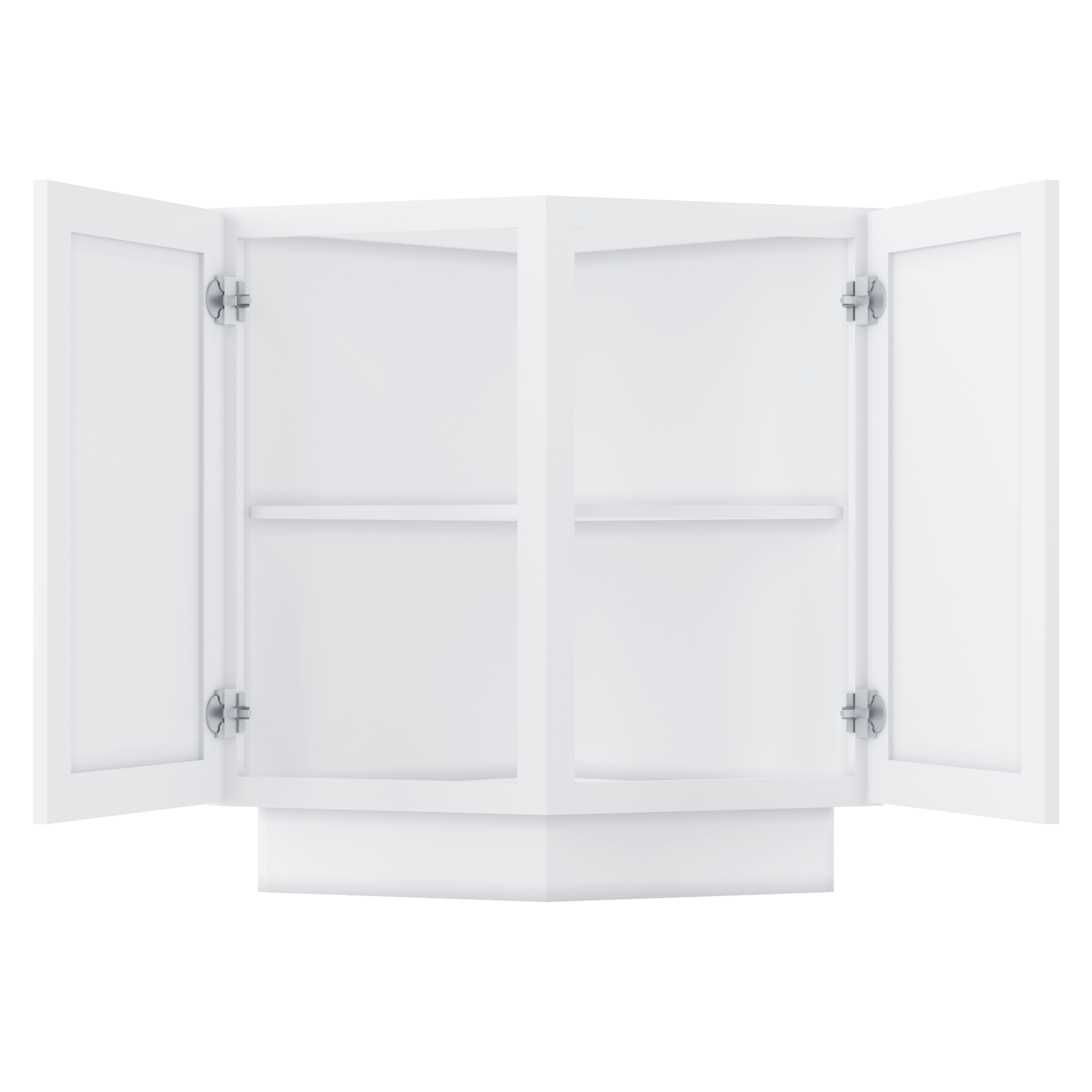 Base End Kitchen Cabinet BECF24 Alpina White LessCare 24 in. width 34.5 in. height 24 in. depth