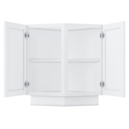 Base End Kitchen Cabinet BECF24 Alpina White LessCare 24 in. width 34.5 in. height 24 in. depth