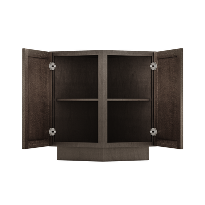 Base End Kitchen Cabinet BECF24 Milan Slate 24 in. width 34.5 in. height 24 in. depth