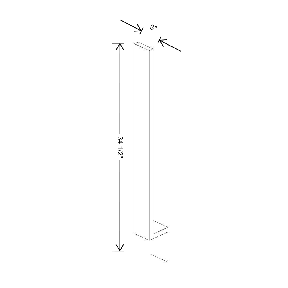 Cubitac Imperial Madison Dusk Base Filler 3"W