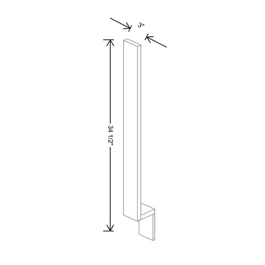 Cubitac Prestige Milan Latte 3"W Base Filler