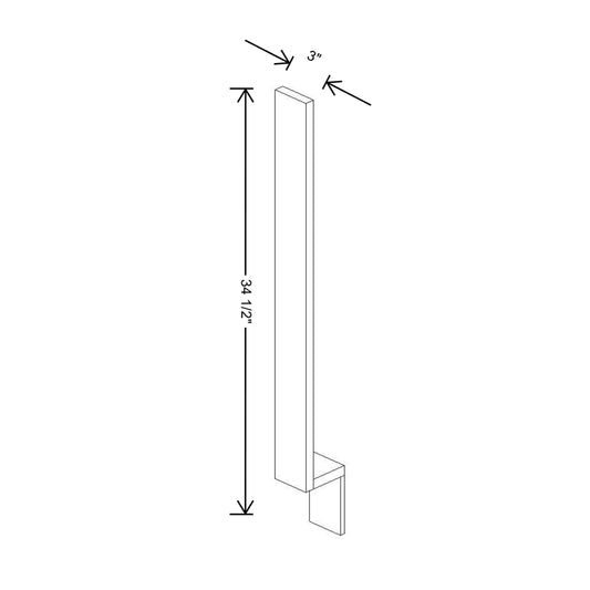 Cubitac Imperial Montclair Lace Base Filler 3"W