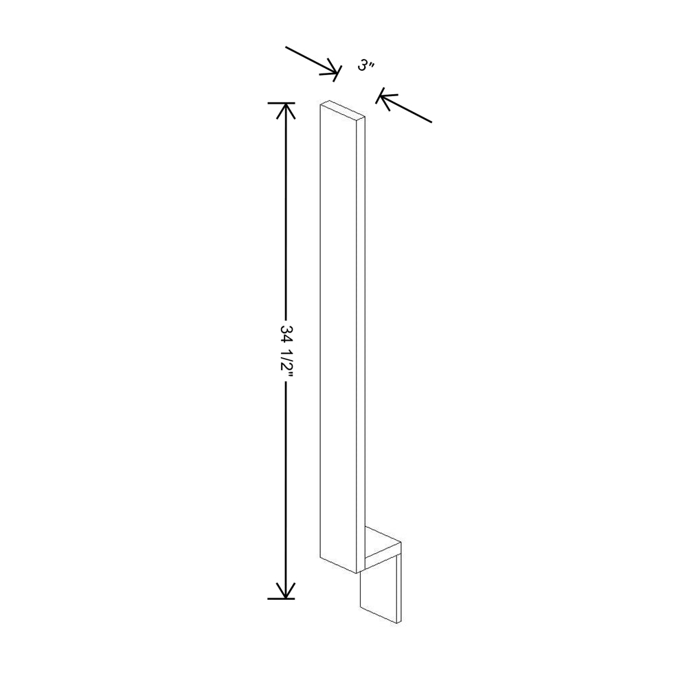 Cubitac Basic Ridgefield Latte 3" W Base Filler