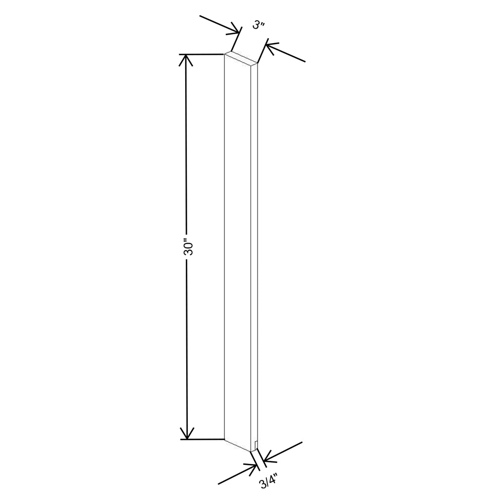 Fabuwood Allure Luna Kona 03"W Base Filler