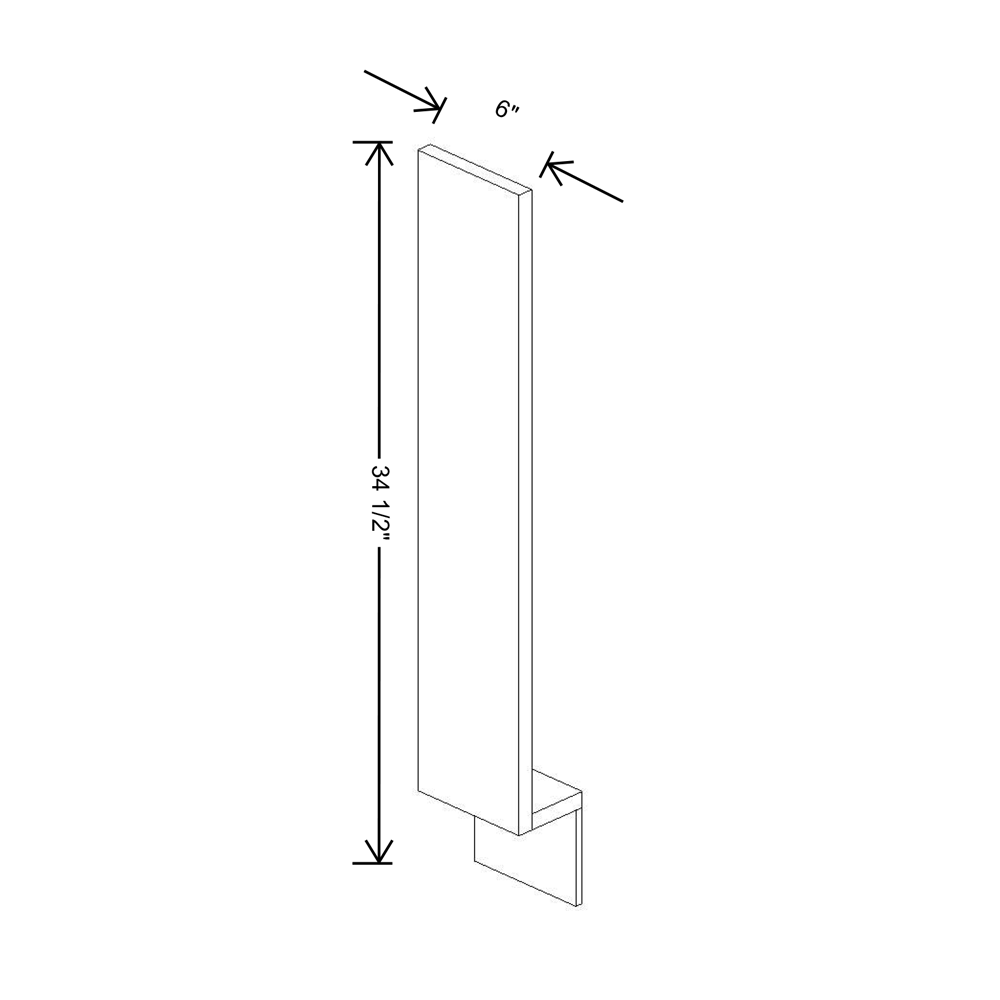 Cubitac Basic Oxford Latte 6" W Base Filler