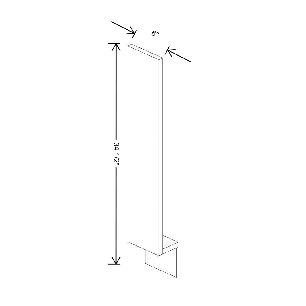 Cubitac Basic Ridgefield Latte 6" W Base Filler