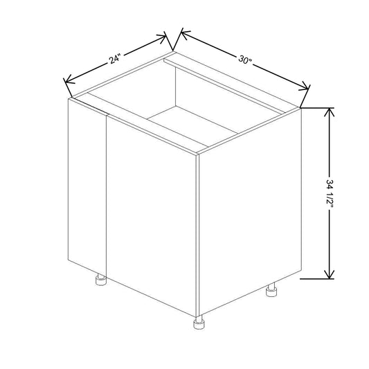 Fabuwood Illume Catalina como-ash2 36" to 39"W Blind Base