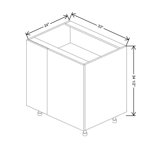 Fabuwood Illume Catalina Bianco Matte 39" to 42"W Blind Base