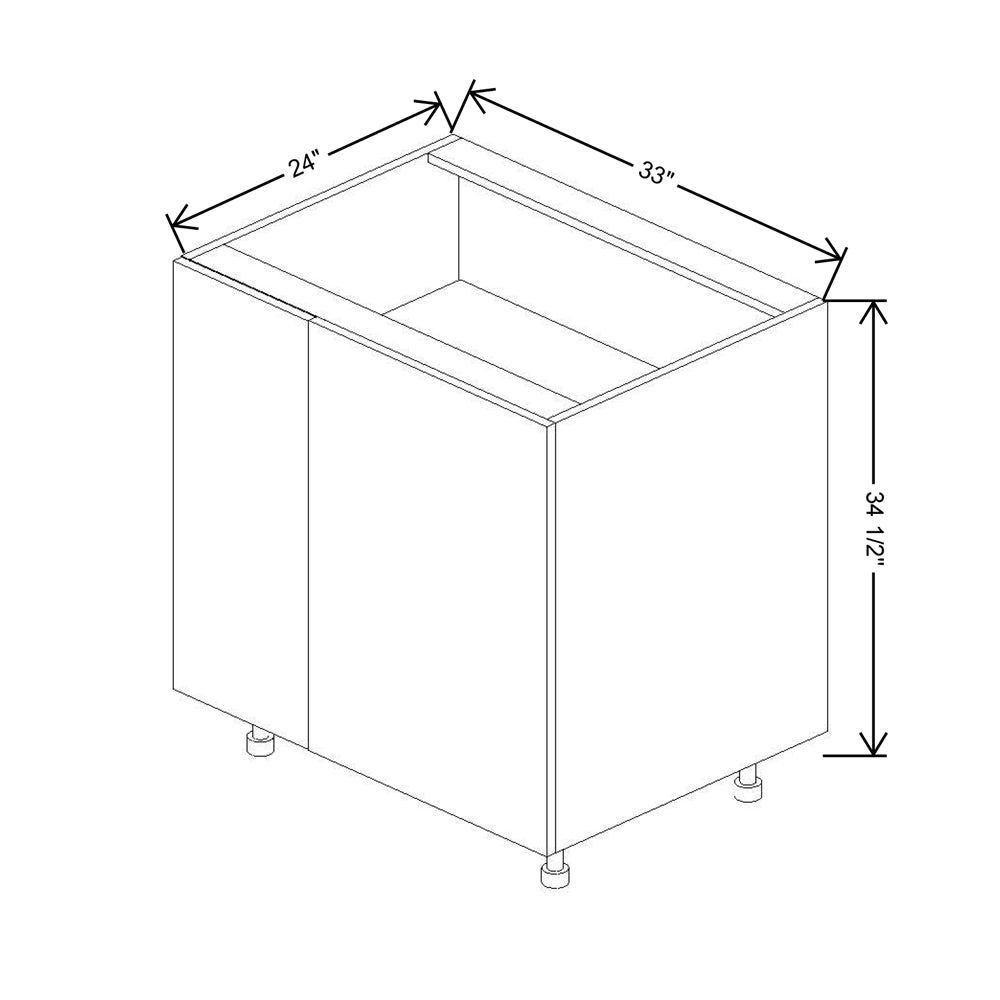 Fabuwood Illume Catalina como-ash2 39" to 42"W Blind Base