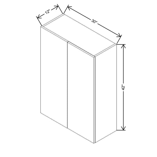CNC Concord Newport White 30 To 33" W X 42" H Single Door Blind Wall Cabinet