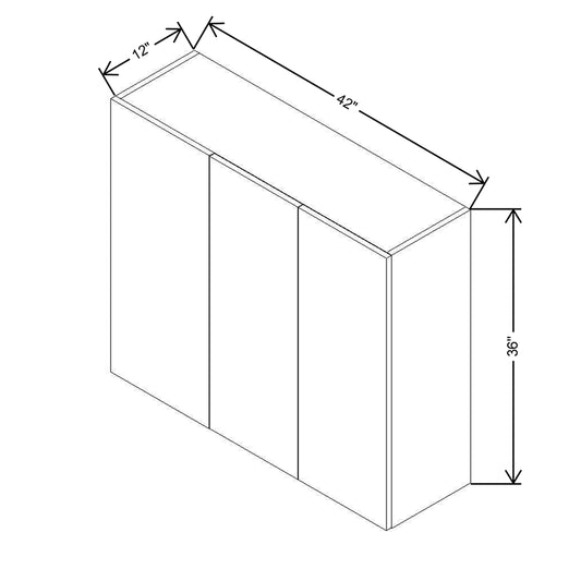 CNC Concord Elegant Ocean 42 To 45" W X 36" H Double Door Blind Wall Cabinet