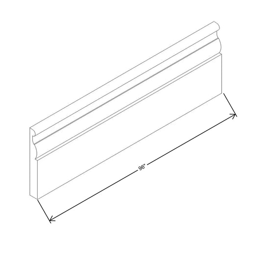 Cubitac Basic Oxford Latte 96" W Base Molding