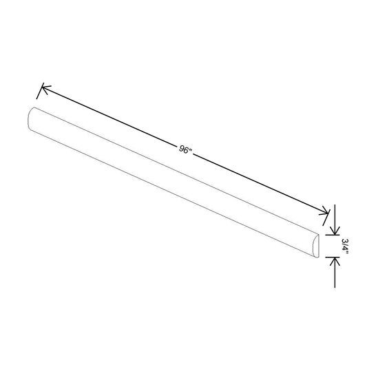 Fabuwood Quest Metro Java 96"W X 3/4"D Batten Molding {N/A w/Value line}