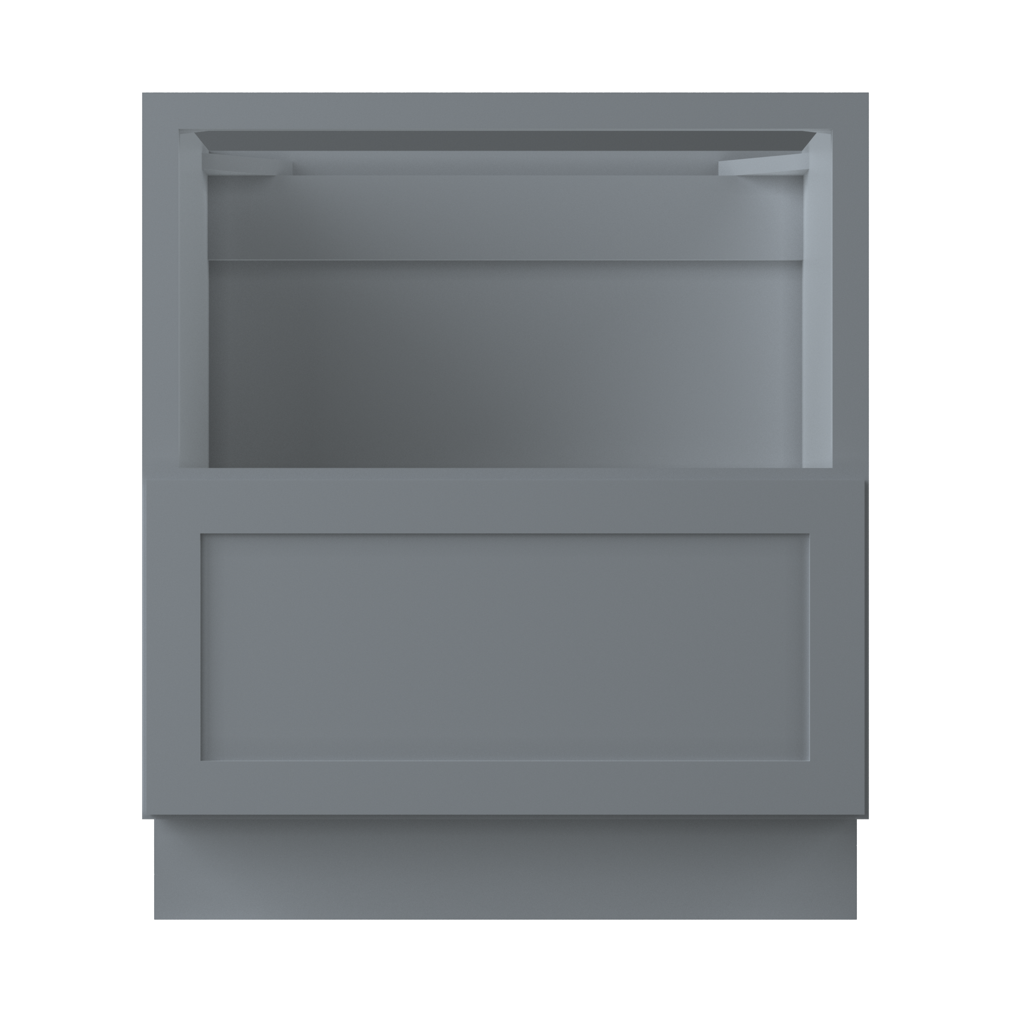 30"W x 34 1/2"H x 24"D Base Microwave cabinet - Colonial Gray