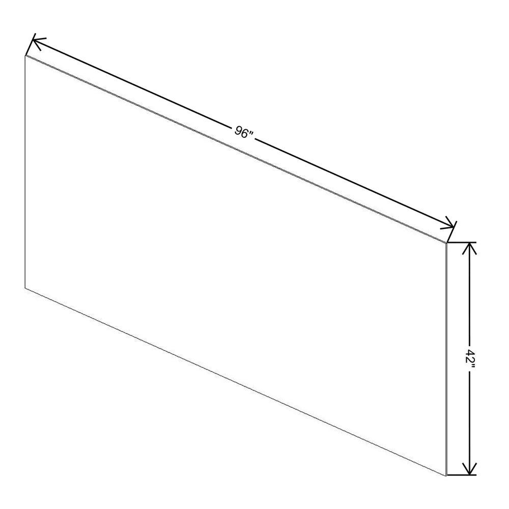 J&K Charcoal E2 BP9642 - Finished Skin Panel (Short Grain) 96" W x 42" H