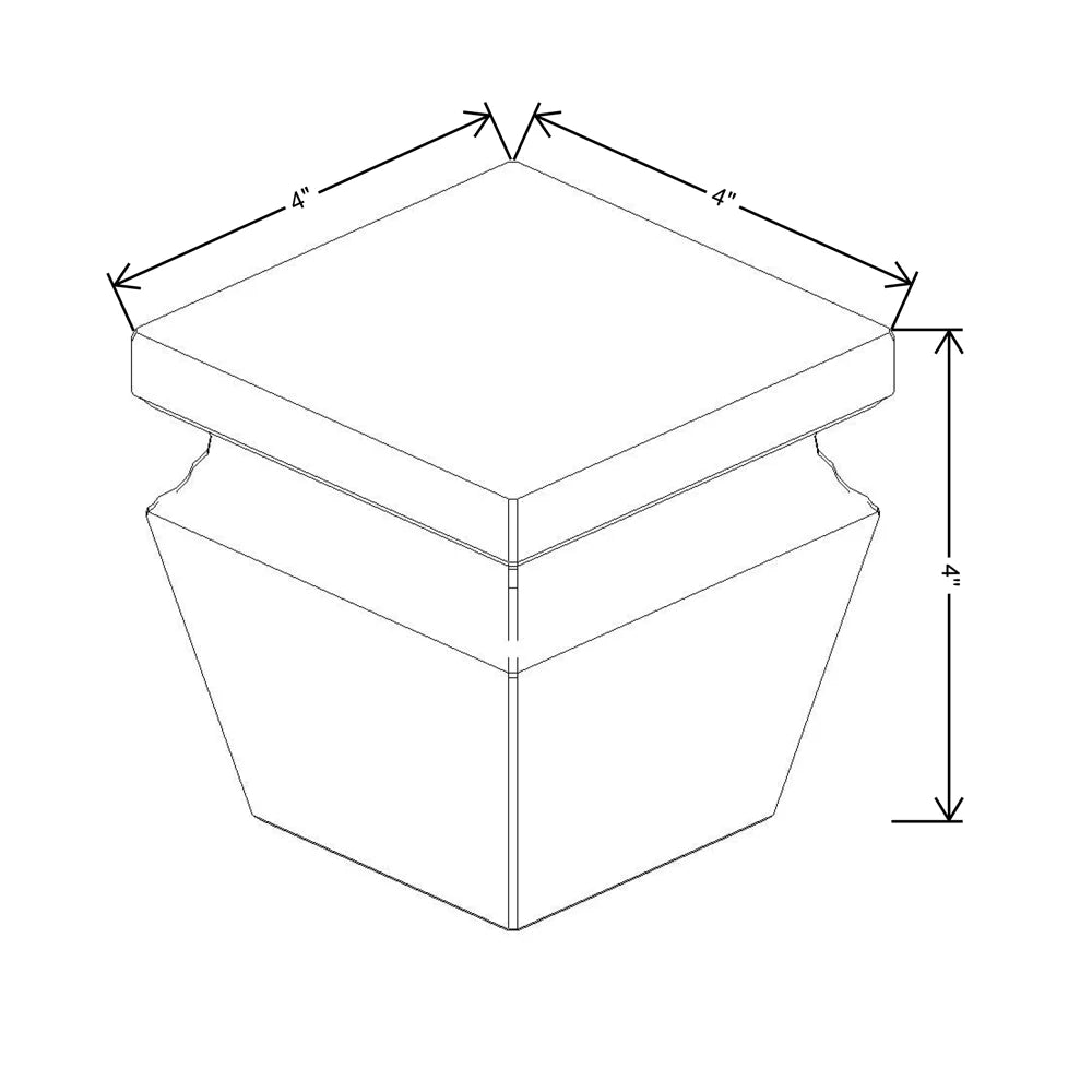 Fabuwood Allure Fusion Timber 4" W X 4" H X 4" D Cove Bun Feet For Platform