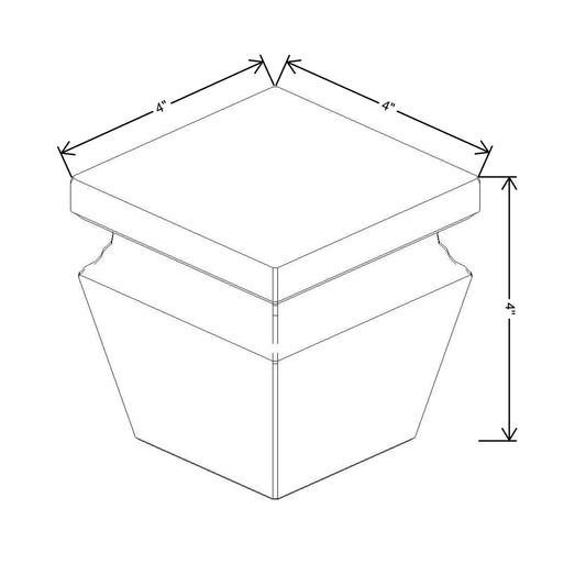 Fabuwood Allure Fusion Timber 4" W X 4" H X 4" D Cove Bun Feet For Platform