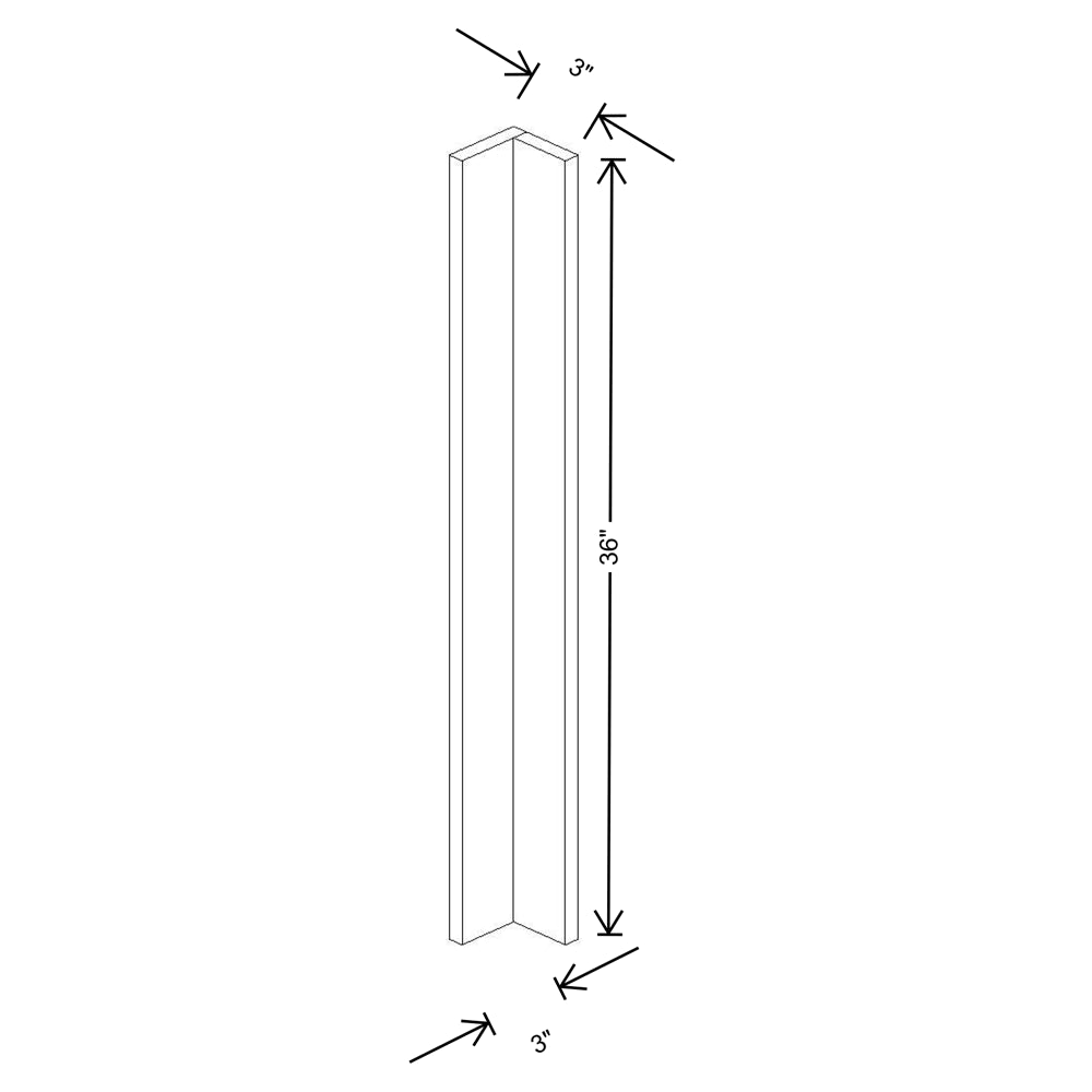 Fabuwood Illume Catalina Nocce 3 Corner Wall Filler