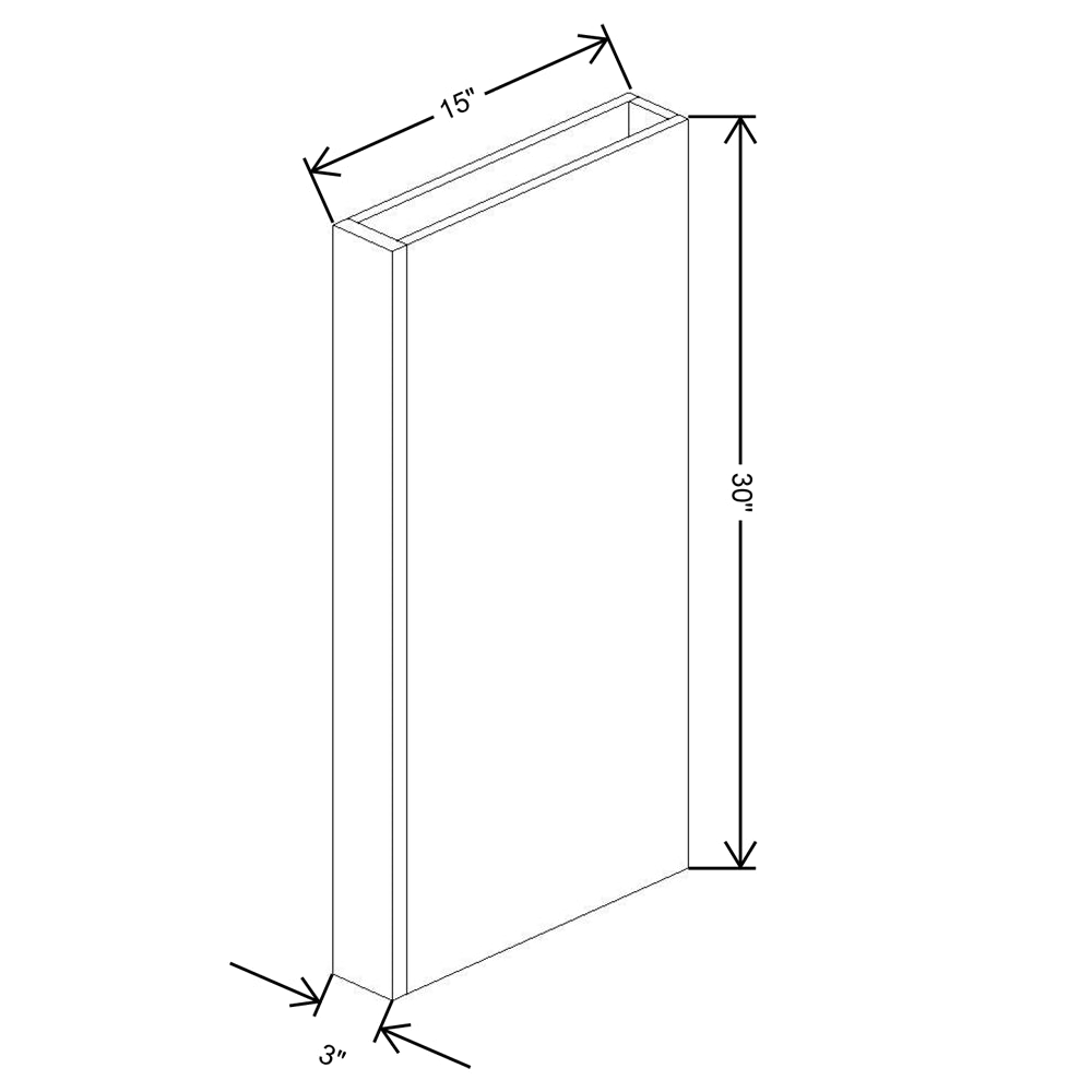 Fabuwood Allure Nexus Frost 30"H Columns