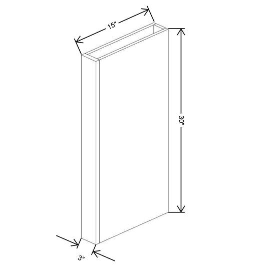 Fabuwood Allure Nexus Frost 30"H Columns