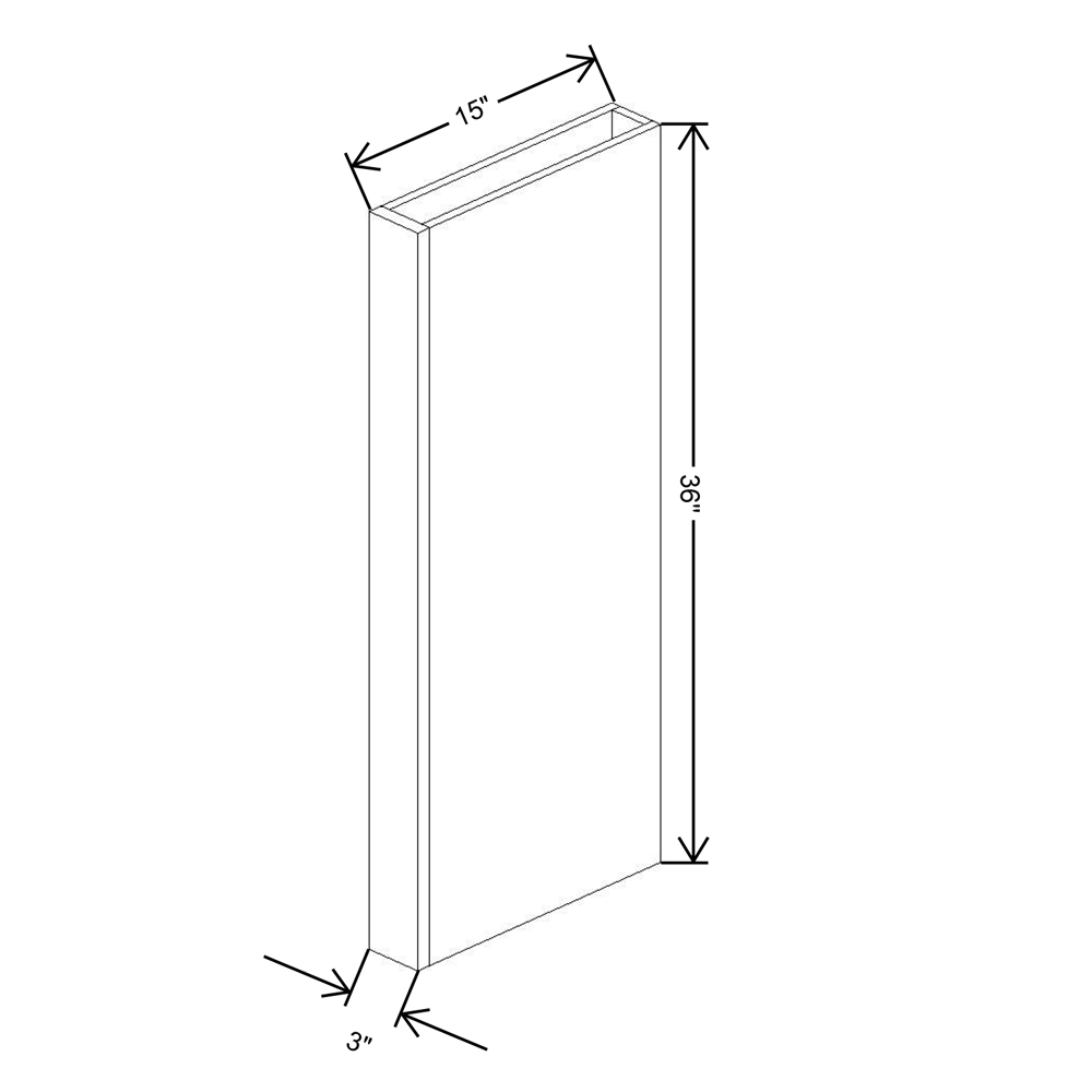 Fabuwood Allure Nexus Frost 36"H Columns