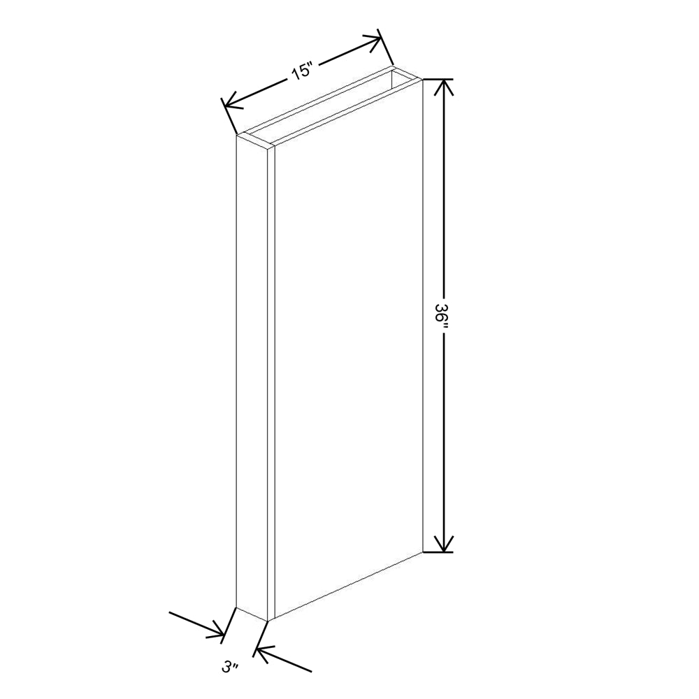 Fabuwood Allure Galaxy horizon 36"H Columns