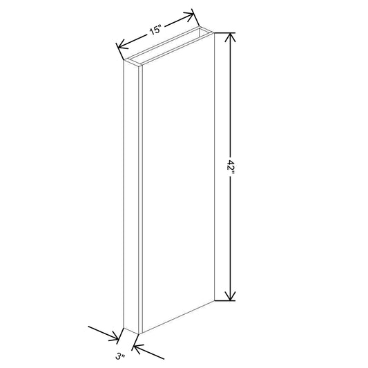 Fabuwood Allure Galaxy Dove 42"H Columns